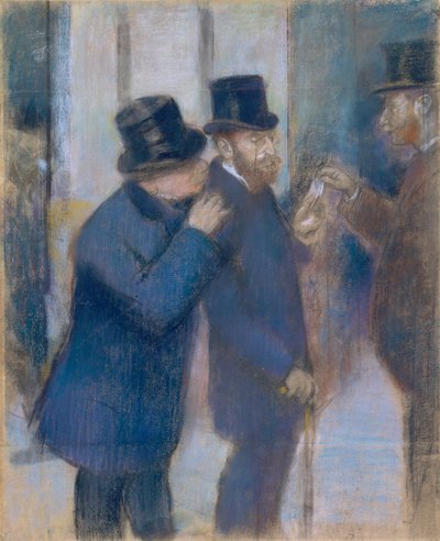 Porträts an der Börse von Edgar Degas